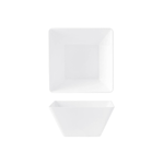 H&h 4x Insalatiere In Melamina, 21x21 Cm, Bianco H&amp;H