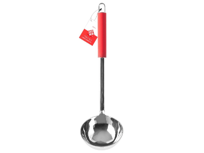 Home Mestolo Inox Manico Rosso Home