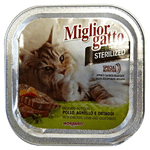 Morando 6x Miglior Gatto Vaschetta 100 Grammi Sterilizzati Pollo