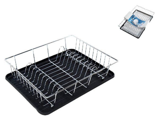 Metaltex COLONIA Scolapiatti Stand Da tavolo Acciaio inossidabile, 480 mm