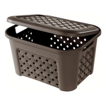 Tontarelli Cesta Tontarelli 8105406909 Arianna portabiancheria con coperchio wenge
