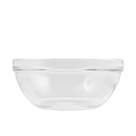 Pasabahce 6x Pasabahce Insalatiere 2,5 L RoTondi Vetro Trasparente, Giallo 1 pz diametro 23 cm
