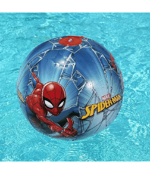 TrAdE Shop Traesio Pallone Gonfiabile Spiderman 51 Cm Multicolore Bambino Per Mare Spiaggia 98002 -