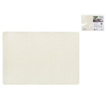 H&h 6x Tovagliette Antimacchia Jaspe Blanco Avorio/Platino 31X46 In Polyline