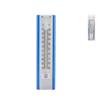 Home 6x Termometro Per Interni O Esterni Plastica, Colore Blu, Rombo