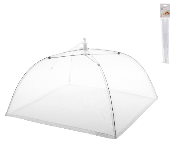 Home 6x Copricibo Ombrello In Nylon Colore Bianco Cm36X34, Rombo