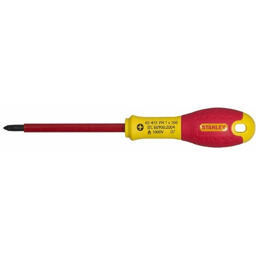 Stanley  Cacciavite Stanley FATMAX Croce Isolato, modello 0 65 415, per elettricisti e lavori elettrici