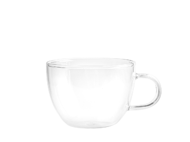 H&h 6x Tazze Per Caffè In Borosilicato Fusion New Senza Piattini, Cl10