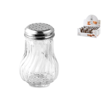Home 12x Spargitutto In Vetro E Acciaio Inox, Marca Rombo, Twist