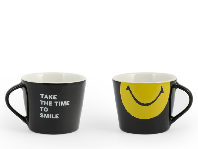 Home 6x Tazze Per Caffè In Porcellana, Rombo, Senza Piattini Cc100