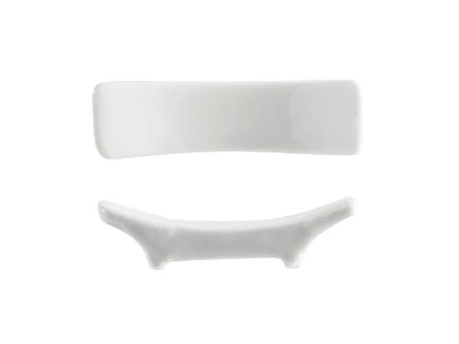 H&h 12x Posabastoncini H&amp;H Bianco Rettangolare Porcellana
