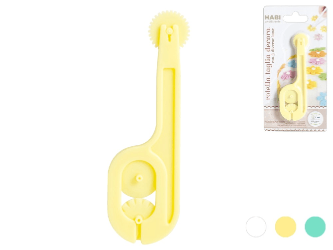 Habi 3x Rotelle In Abs, Colori Assortiti, Marca Habi, Tagliadecora