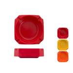Rombo 6x Posacenere Quadrato In Melamina, Multicolore, 9Cm Di Diametro
