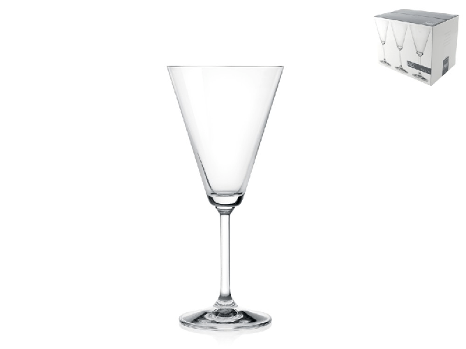 H&h 6x Calici In Vetro Jazz Trasparente Per Acqua Cl22, H&amp;H