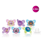Nuby 3x Succhietto Nuby, modello ID5857MFS, Assortito, per il comfort dei neonati