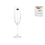 Bohemia 6x Calici In Vetro Trasparente Enoteca Per Flute Cl22