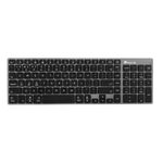 NGS FORTUNE-BT, QWERTY, ES tastiera Universale Bluetooth Spagnolo Nero, Argento