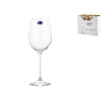 Bohemia 6x Calici In Vetro Trasparente Enoteca Per Acqua Cl45