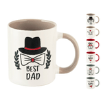 H&h 6x Tazze Mug Marca H&amp;H Con Decorazioni Assortite, 310Cc