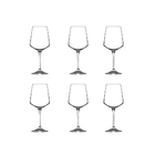 Rcr Confezione 6 Calici Aria In Vetro Trasparente Per Vini Bianchi, 46Cl