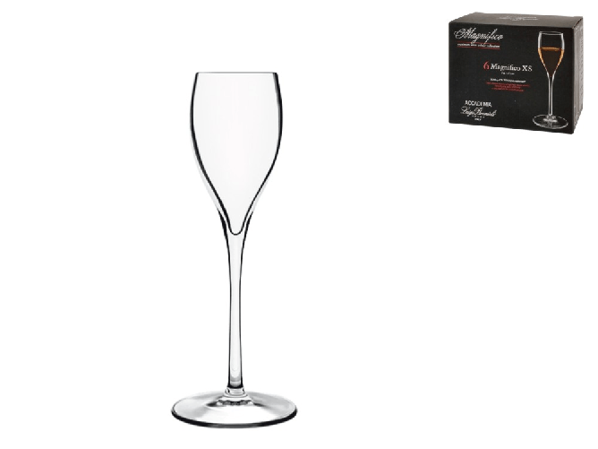 Bormioli Luigi 6x Calici In Vetro Trasparente Meravigliosi, Per Liquore, 7Cl