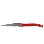 Amefa 6x Coltelli Da Tavolo In Acciaio Inox Rising Sun Manico Rosso