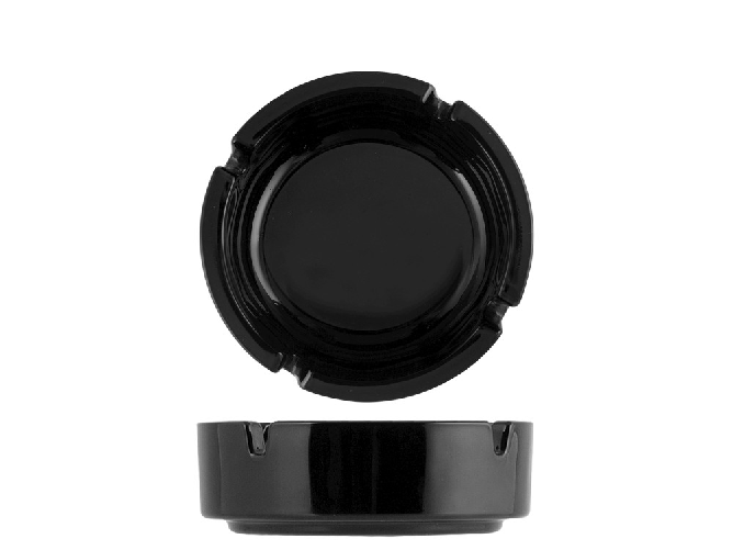 Arc 6x Posaceneri In Vetro Empilabile Nero 8.5Cm