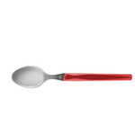 Amefa 6x Cucchiai Da Tavolo In Acciaio Inox Rising Sun Manico Rosso
