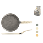 Home 24x Crepiere Antiaderente Pearl, 24Cm, Nero, Home In Rombo