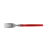 Amefa 6x Forchette Da Tavolo In Acciaio Inox Rising Sun Manico Rosso