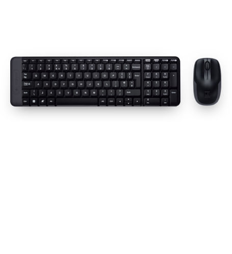 Logitech-Wireless-Combo-MK220-tastiera-Mouse-incluso-USB-Spagnolo-Nero