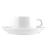 Crazystock Selected 6 Tazze Colazione Con Piatto In Porcellana Bianco Crazystock Selected