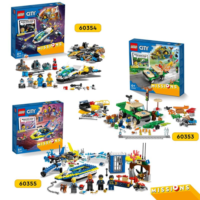 LEGO-City-60355-Missioni-Investigative-della-Polizia-Marittima-Set-di-Costruzioni-con-Avventura-Digitale-Interattiva