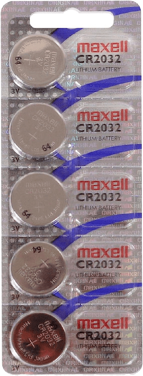 Pulsante-di-pilaggio-di-litio-Maxell-5-batterie-CR2032-3V