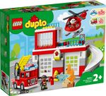 LEGO-DUPLO-10970-Caserma-Dei-Pompieri-ed-Elicottero-Giochi-Creativi-ed-Educativi-per-Bambini-di-2--Anni-Camion-Giocattolo