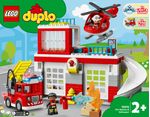 LEGO-DUPLO-10970-Caserma-Dei-Pompieri-ed-Elicottero-Giochi-Creativi-ed-Educativi-per-Bambini-di-2--Anni-Camion-Giocattolo