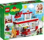 LEGO-DUPLO-10970-Caserma-Dei-Pompieri-ed-Elicottero-Giochi-Creativi-ed-Educativi-per-Bambini-di-2--Anni-Camion-Giocattolo