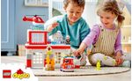 LEGO-DUPLO-10970-Caserma-Dei-Pompieri-ed-Elicottero-Giochi-Creativi-ed-Educativi-per-Bambini-di-2--Anni-Camion-Giocattolo