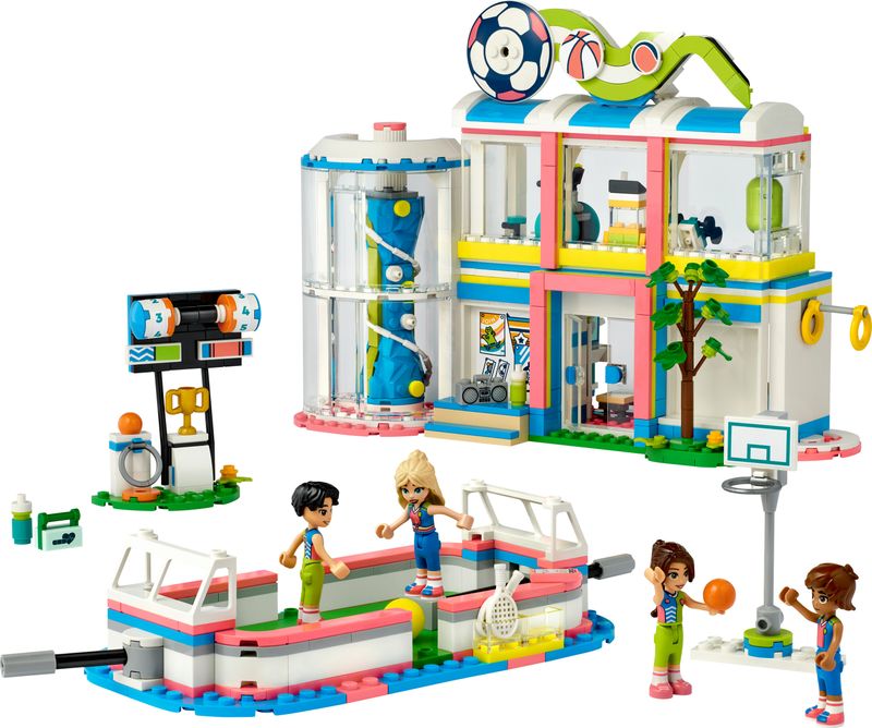 LEGO-Friends-41744-Centro-Sportivo-Gioco-del-Calcio-Basket-Tennis-Parete-da-Arrampicata-e-4-Mini-Bamboline-per-Bambini-8-