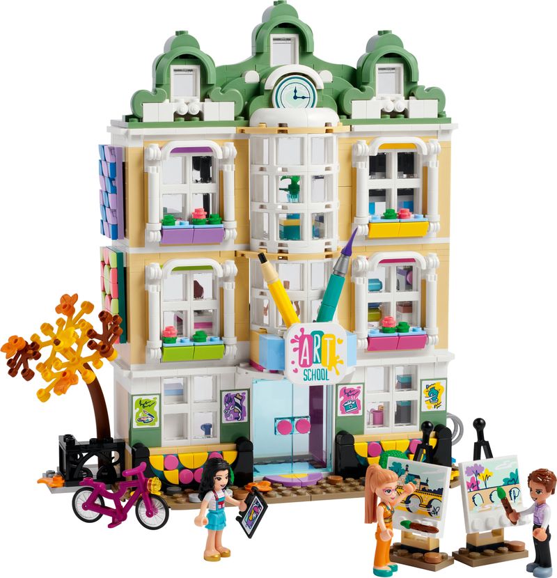 LEGO-Friends-41711-La-Scuola-d’Arte-di-Emma-Casa-delle-Bambole-Mini-Bamboline