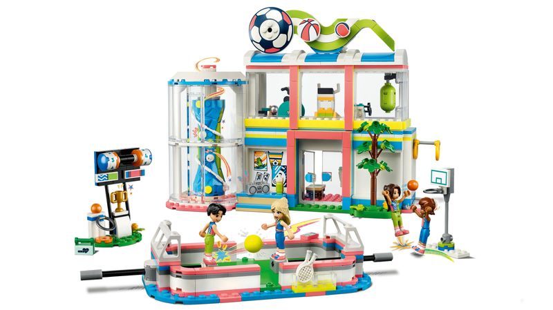 LEGO-Friends-41744-Centro-Sportivo-Gioco-del-Calcio-Basket-Tennis-Parete-da-Arrampicata-e-4-Mini-Bamboline-per-Bambini-8-