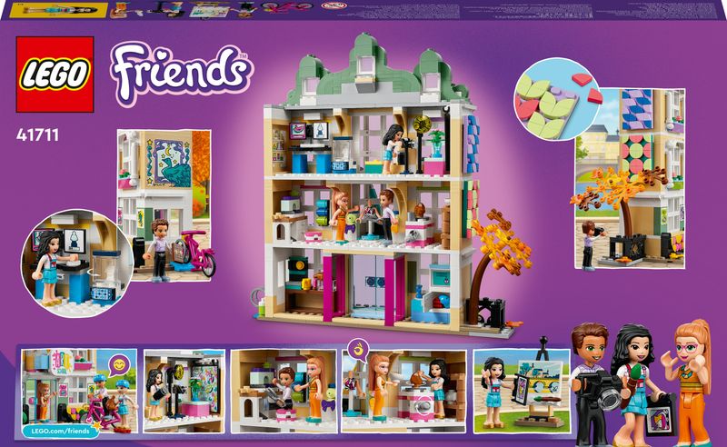 LEGO-Friends-41711-La-Scuola-d’Arte-di-Emma-Casa-delle-Bambole-Mini-Bamboline