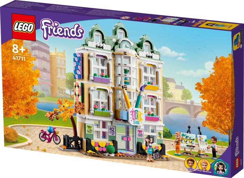 LEGO-Friends-41711-La-Scuola-d’Arte-di-Emma-Casa-delle-Bambole-Mini-Bamboline