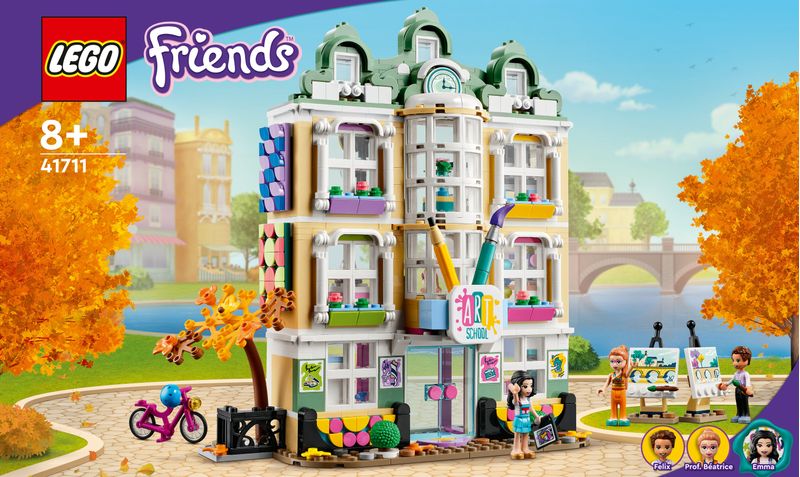 LEGO-Friends-41711-La-Scuola-d’Arte-di-Emma-Casa-delle-Bambole-Mini-Bamboline