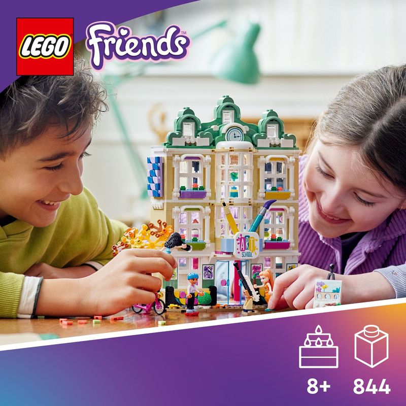 LEGO-Friends-41711-La-Scuola-d’Arte-di-Emma-Casa-delle-Bambole-Mini-Bamboline