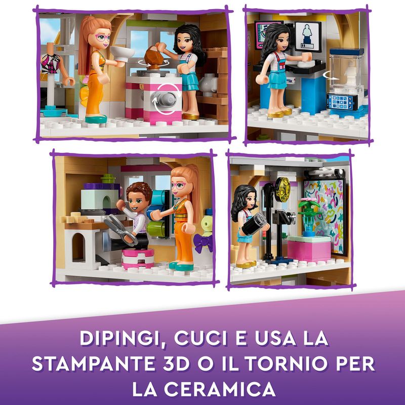 LEGO-Friends-41711-La-Scuola-d’Arte-di-Emma-Casa-delle-Bambole-Mini-Bamboline