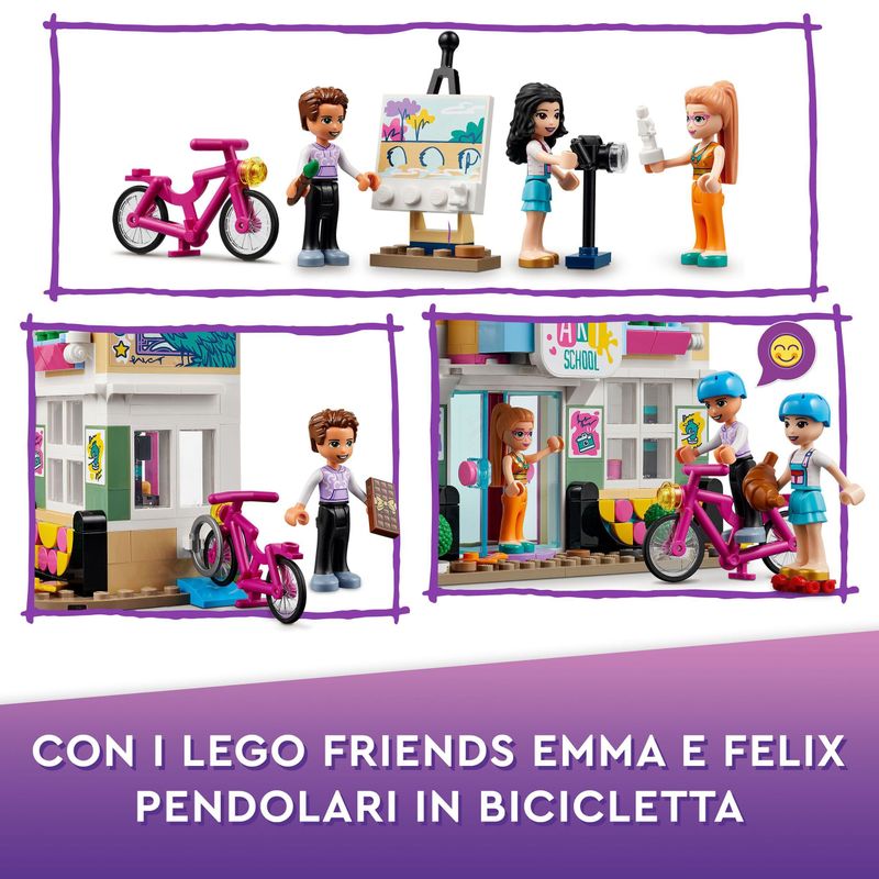 LEGO-Friends-41711-La-Scuola-d’Arte-di-Emma-Casa-delle-Bambole-Mini-Bamboline