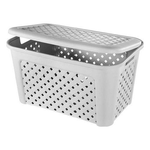 Tontarelli  Cesta Tontarelli ARIANNA Portabiancheria con Coperchio, modello 8105407112, colore Angora