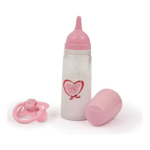 Grandi Giochi  Biberon giocattolo Grandi Giochi AMORE MIO, modello GG71199, set con ciuccio, colore Rosso