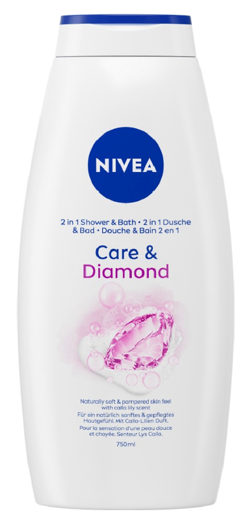 Nivea 3x Nivea Bagno 750 Ml. Diamond Touch